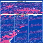 Custom Stitched Thunder Blue Pink 3D Pattern Design Torn Paper Style Sports Pullover Sweatshirt Hoodie