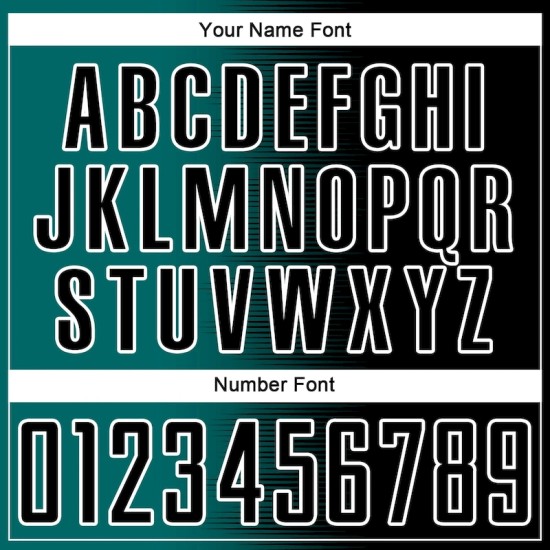 Custom Black Teal-White Gradient Line Sublimation Soccer Uniform Jersey