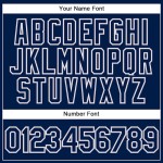 Custom Navy Navy-Gray Performance Vapor Golf Polo Shirt