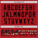 Custom Red Vintage USA Flag-Black Authentic Baseball Jersey