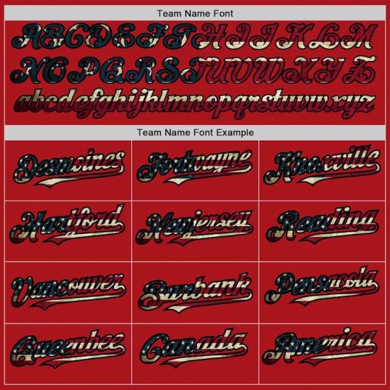 Custom Red Vintage USA Flag-Black Authentic Baseball Jersey