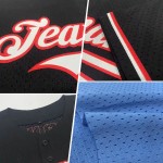 Custom Light Blue White-Gray Mesh Authentic Throwback Baseball Jersey Custom Light Blue White-Gray Mesh Authentic Throwback Baseball Jersey