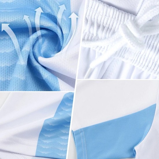 Custom Black Sky Blue-White Flame Sublimation Soccer Uniform Jersey Custom Black Sky Blue-White Flame Sublimation Soccer Uniform Jersey