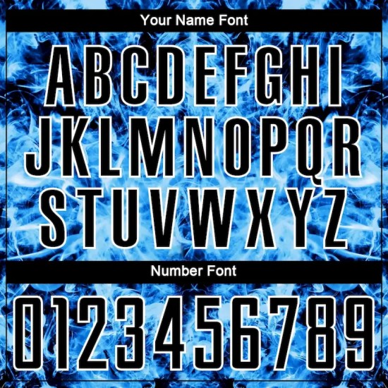 Custom Black Sky Blue-White Flame Sublimation Soccer Uniform Jersey Custom Black Sky Blue-White Flame Sublimation Soccer Uniform Jersey