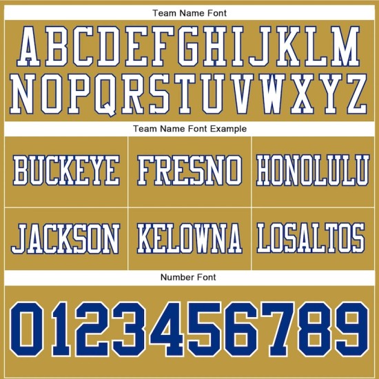 Custom Old Gold Royal-White Mesh Authentic Football Jersey