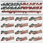 Custom White Black Pinstripe Vintage USA Flag Cream-Green Authentic Raglan Sleeves Baseball Jersey