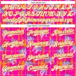 Custom Deep Pink White-Bay Orange 3D Hawaii Tropical Animal Tiger Authentic Baseball Jersey