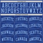 Custom Royal Light Blue Dot Round Neck Sublimation Basketball Suit Jersey