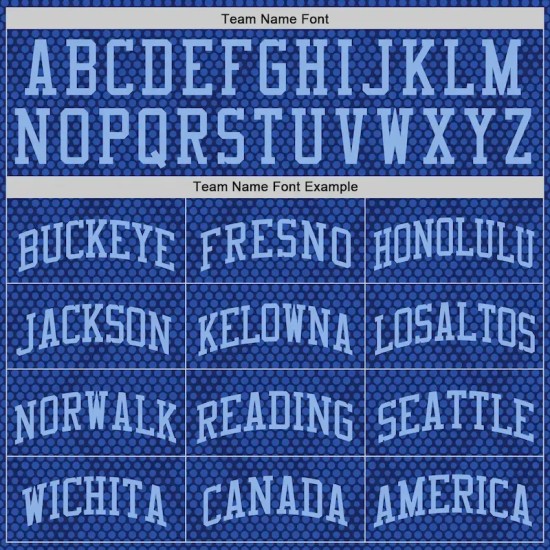 Custom Royal Light Blue Dot Round Neck Sublimation Basketball Suit Jersey