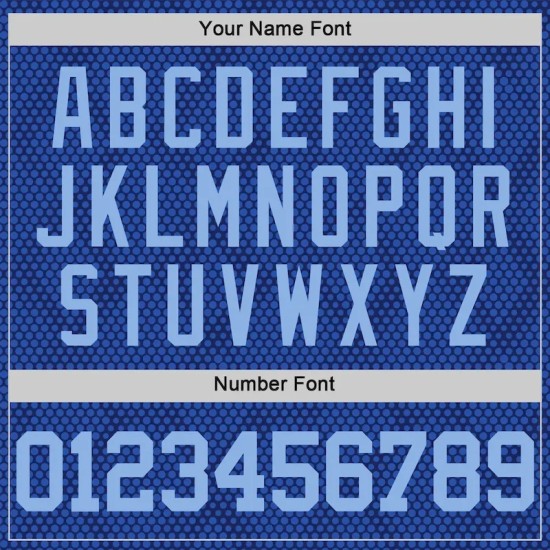 Custom Royal Light Blue Dot Round Neck Sublimation Basketball Suit Jersey