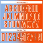 Custom Light Blue Orange-White Gradient Line Sublimation Soccer Uniform Jersey