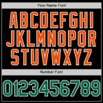 Custom Black Kelly Green-Orange Authentic Throwback Basketball Jersey Custom Black Kelly Green-Orange Authentic Throwback Basketball Jersey