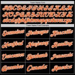 Custom Black Kelly Green-Orange Authentic Throwback Basketball Jersey Custom Black Kelly Green-Orange Authentic Throwback Basketball Jersey