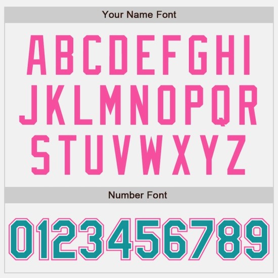 Custom White Teal Pinstripe Pink Bomber Full-Snap Varsity Letterman Jacket Custom White Teal Pinstripe Pink Bomber Full-Snap Varsity Letterman Jacket