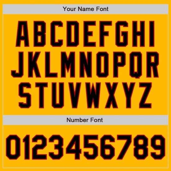 Custom Gold Pinstripe Black-Red Authentic Fade Fashion Baseball Jersey