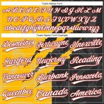 Custom Graffiti Pattern Black Gold-Red 3D Two-Button Unisex Softball Jersey Custom Graffiti Pattern Black Gold-Red 3D Two-Button Unisex Softball Jersey