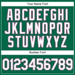 Custom Kelly Green White Pinstripe Pink Authentic Baseball Jersey