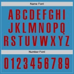 Custom Panther Blue Red Performance Golf Polo Shirt