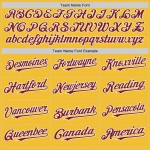 Custom Gold Crimson-White Line Authentic Baseball Jersey